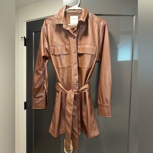 Abercrombie vegan leather dress